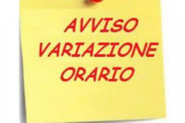 Avviso modifica orari apertura al pubblico ufficio tecnico comunale