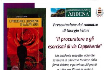 Mercoledì 5 agosto 2026 alle ore 16,30, presso la Maison Gionò - Piazza Carrara - si terrà la presentazione del libro di Giorgio Vitari "Il procuratore e gli esorcismi di Via Cappelverde".
Un incidente sospetto, adunate sataniste in una casa torinese dalla fama sinistra, e poteri occulti pronti a tutto: per Ròtari la verità è un'ombra sfuggente che a qualcuno serve rimanga tale.
Dialoga con l'Autore l'avvocato Mirella Caffaratti Enrichens.
Seguirà un piccolo rinfresco